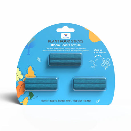 Plant Food Bloom Sticks for Flowers - Pack of 15 Sticks | Natural & Organic Nutrition for Indoor & Outdoor Home Garden Flowering Plants | Multi-Purpose Natural Plant Growth Booster - Utkarsh Agrochem Pvt ltd. 