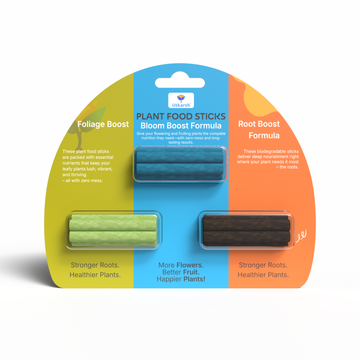 Plant Food Sticks Combo - Root, Foliage & Bloom-  Pack of 15 Sticks (5 each) | Natural & Organic Nutrition for All Indoor & Outdoor Home Garden Plants | Multi-Purpose Plant Growth Booster