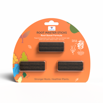 Plant Food Root Sticks for Healthy Roots - Pack of 15 Sticks | Natural & Organic Nutrition for All Indoor & Outdoor Home Garden Plants | Multi-Purpose Natural Plant Growth Booster