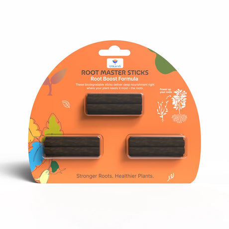 Plant Food Root Sticks for Healthy Roots - Pack of 15 Sticks | Natural & Organic Nutrition for All Indoor & Outdoor Home Garden Plants | Multi-Purpose Natural Plant Growth Booster - Utkarsh Agrochem Pvt ltd. 