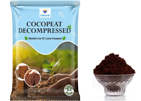 Decompressed Washed Cocopeat Powder for Gardening and Hydroponics, Low EC/TDS, Media & Fertilizers For Hydroponics - Utkarsh Agrochem Pvt ltd. 
