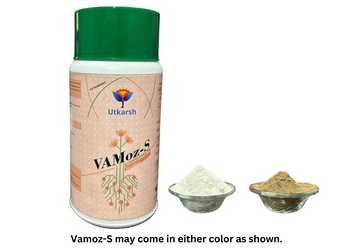 Utkarsh Vamoz-S (Mycorrhiza Powder with 5000 IP/gm) Essential Bio Fertilizer for Root Growth and Plant Health Promoter