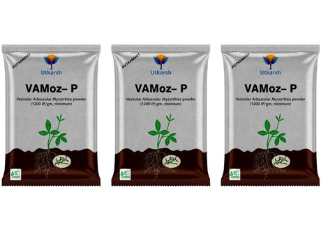 Mycorrhiza with 100 IP/gm, Bio Fertilizers for Healthy Plants, Vigorous Stem Girth, Enhances Nutrient Absorption, Water Uptake & Soil Aeration | VAMoz-P - Utkarsh Agrochem Pvt ltd. 