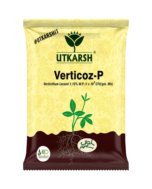 Verticoz-P (Verticillium Lecanii 1.15% W.P.  1 x 10 ^ 8 CFU/gm min.) Bio Insecticide