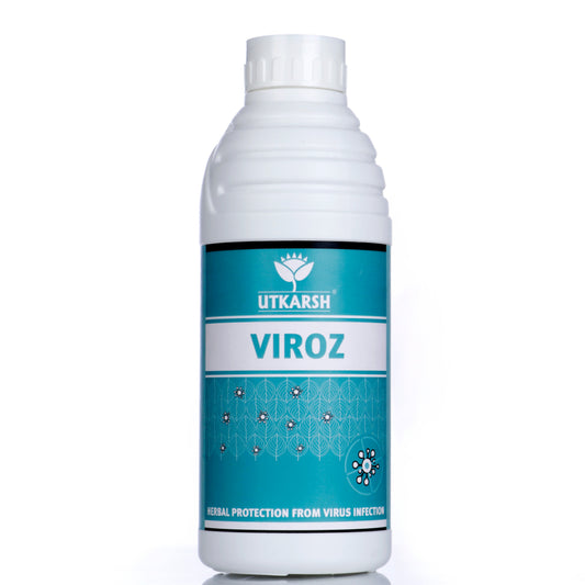 Viroz | Natural Plants Extract | Viricide - Controls Yellow Mosaic & Leaf Curl Virus Sucking Pests- Aphids and White Fly