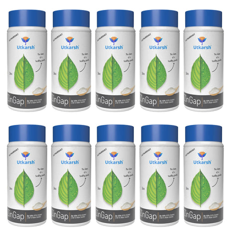 Zinc - 12% EDTA Chelated, 100% Water Soluble Fertilizers for Plants, Micronutrient for Green Foliage, Home Garden, Plant Growth Booster | ZinGap - Utkarsh Agrochem Pvt ltd. 