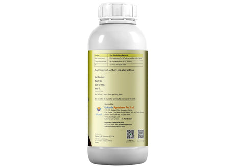 Zinc Solubilizing Microbes, Liquid Bio Fertilizer for Plants Growth, Increases Leaf Size & Promotes Healthy Green Foliage of Plants & Internode Length | Zincoz - Utkarsh Agrochem Pvt ltd. 