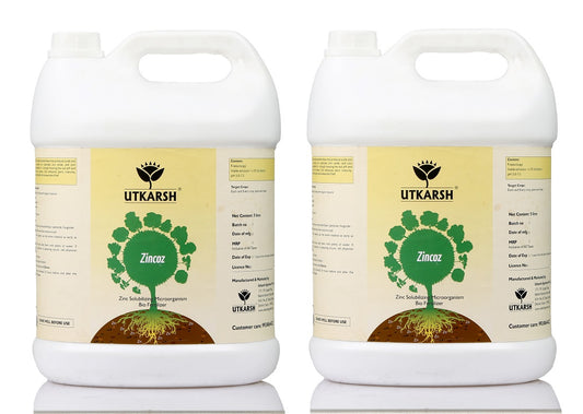 Utkarsh Zincoz (Zinc Solubilizing Microorganism) Bio Fertilizer, 20 Litre