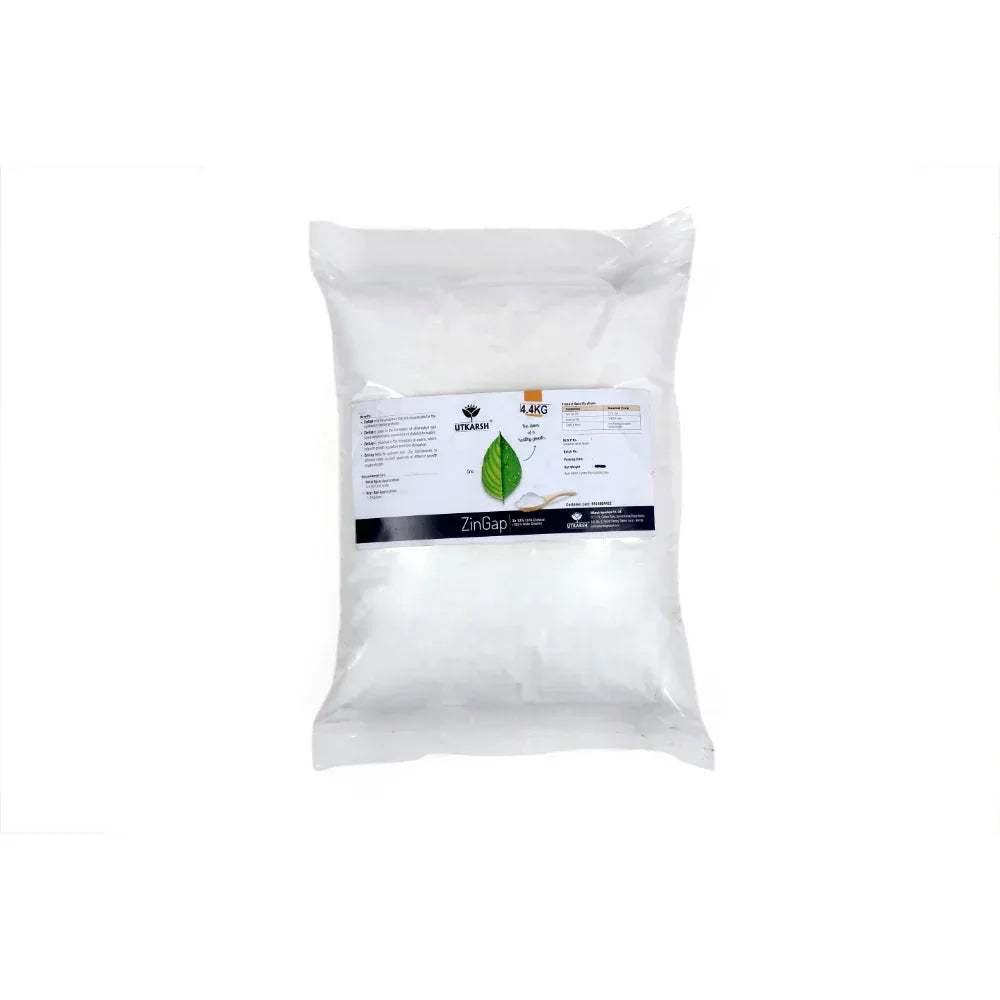 Zinc - 12% EDTA Chelated, 100% Water Soluble Fertilizers for Plants, Micronutrient for Green Foliage, Home Garden, Plant Growth Booster | ZinGap - Utkarsh Agrochem Pvt ltd. 