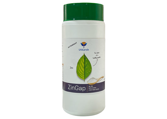 ZinGap (Zinc- Zn 12% EDTA Chelated, 100% Water Soluble Foliar Spray Fertilizers) Excellent Greenery of Plants, Home Garden, Plant Growth Booster