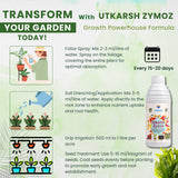 Liquid Seaweed Extract | Organic Plant Growth Promoter for Healthy Plants | Enhances Flowering & Improves Fruit Set | Biostimulant For Home Garden - Zymoz