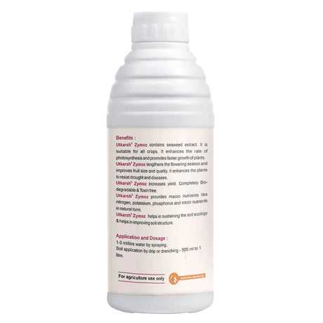Liquid Seaweed Concentrate Extract, Fertilizer for Plants Home Garden and Trees, Biostimulant - Zymoz - Utkarsh Agrochem Pvt ltd. 