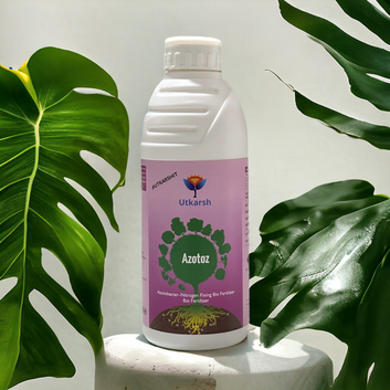 Azotoz (Azotobacter-Nitrogen Fixing Microbes) Bio Fertilizer For Natural Nitrogen, Faster Plant Growth, Increase Soil Structure & Fertility, Yield & Nutrient Uptake.