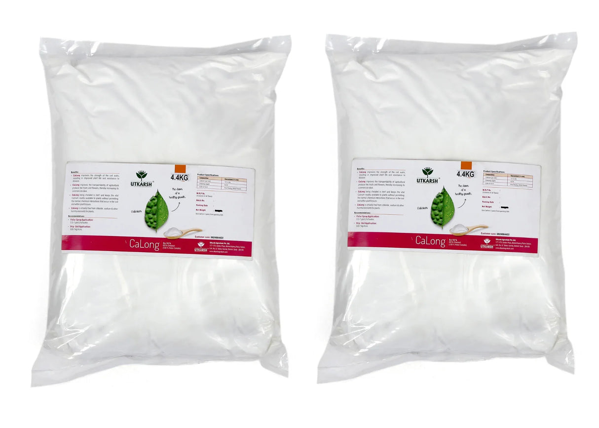 Calcium - 9% EDTA Chelated Micronutrient, 100% Water Soluble Fertilizers for Plants, Enhances Shelf Life of Fruits, Corrects & Prevents Calcium Deficiency | CaLong - Utkarsh Agrochem Pvt ltd. 