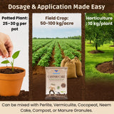 Castor Oil Cake Fertilizer for Plants | Organic Castor Khali Compost Powder for Home Garden, Manure for Flowers, Vegetables & Lawn - Utkarsh Agrochem Pvt ltd. 