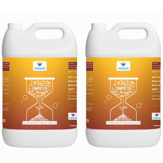 Composter for Quick Decomposition of Organic Waste into Compost, Bio Waste Decomposer, Accelerate Decomposition of Kitchen, Garden Organic Waste- 20 Litre