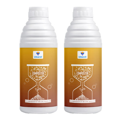 Composter for Quick Decomposition of Organic Waste into Compost, Bio Waste Decomposer, Accelerate Decomposition of Kitchen, Garden Organic Waste - Utkarsh Agrochem Pvt ltd. 