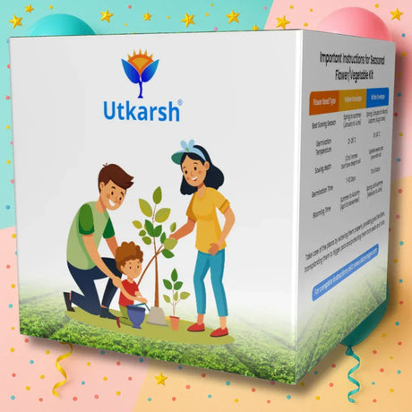 Seasonal Vegetable DIY Kit for Gifting | Best Return Gift For Kids Birthday Party | Eco-Friendly, Easy-to-Grow Kit for Home & Kitchen Gardening - Utkarsh Agrochem Pvt ltd. 