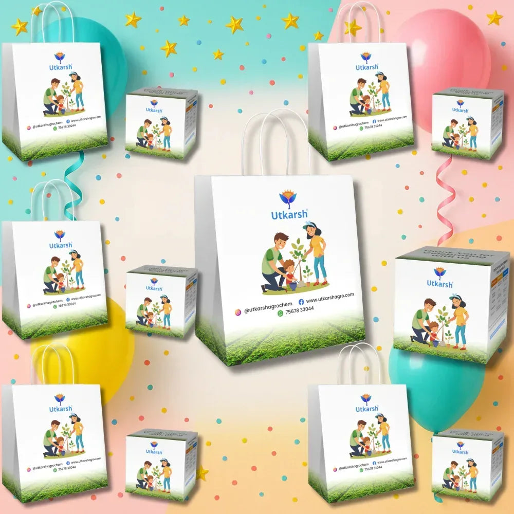 Seed Starter DIY Grow Kit with Gift Bags | Best Eco-Friendly Return Gift Ideas for Kids & Beginners | Easy to Grow it Yourself Gardening Set for Home & Kitchen Garden | Pack of 6 - Utkarsh Agrochem Pvt ltd. 