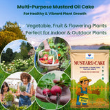 Mustard Cake Fertilizer for Healthy Plants Growth | 100% Pure, Natural & Organic Sarson Khali, Improves Soil Health, Plant Food for Stronger Roots, Bigger Blooms, Healthier Harvests
