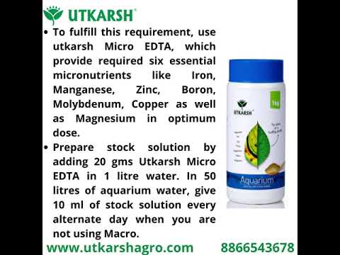 Aquarium EDTA Micro (CSMB) Mix (EDTA Chelated 100% Water Soluble Aquarium Chemical), Provides Robust Growth to Aquarium Plants, Enhances Nutrient Uptake, Safe & Non-toxic