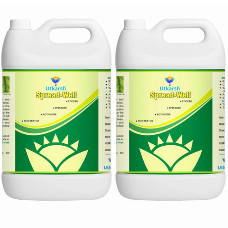 Spread-Well | Normal Spreader, Sticker, Activator for Plants, Non-Ionic Plant Input, Organic Spreader for Seeds and Fertilizers, 20 Liter - Utkarsh Agrochem Pvt ltd. 
