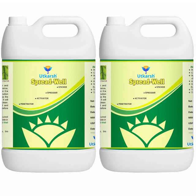 Spread-Well | Normal Spreader, Sticker, Activator for Plants, Non-Ionic Plant Input, Organic Spreader for Seeds and Fertilizers, 20 Liter - Utkarsh Agrochem Pvt ltd. 