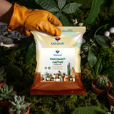 Organic Succulent & Cactus Potting Mix | 100% Natural Soil Blend with Trichoderma, Perlite & Neem Cake | Promotes Strong Roots & Excellent Drainage for Succulents, Cacti & Indoor Plants