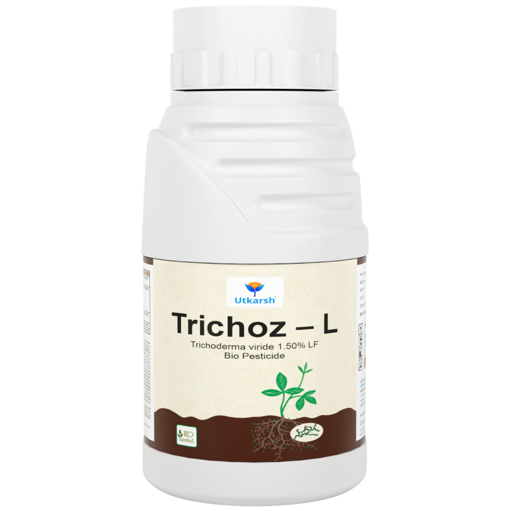 Trichoderma Viride Liquid, 1.5% W.P. 2 x 10^6 CFU/ml min. for Plants, Crops and Home Gardening - Trichoz-L, BioFungiocides