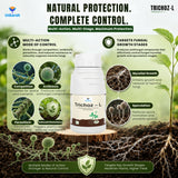 Trichoderma Viride Liquid, 1.5% W.P. 2 x 10^6 CFU/ml min. for Plants, Crops and Home Gardening - Trichoz-L, BioFungiocides