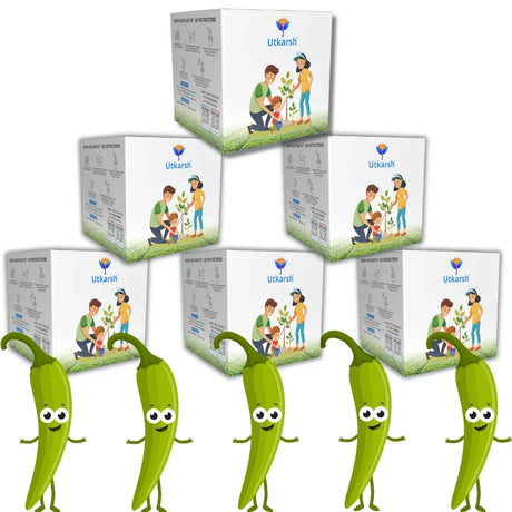 Seed Starter DIY Grow Kit with Gift Bags | Best Eco-Friendly Return Gift Ideas for Kids & Beginners | Easy to Grow it Yourself Gardening Set for Home & Kitchen Garden | Pack of 6 - Utkarsh Agrochem Pvt ltd. 