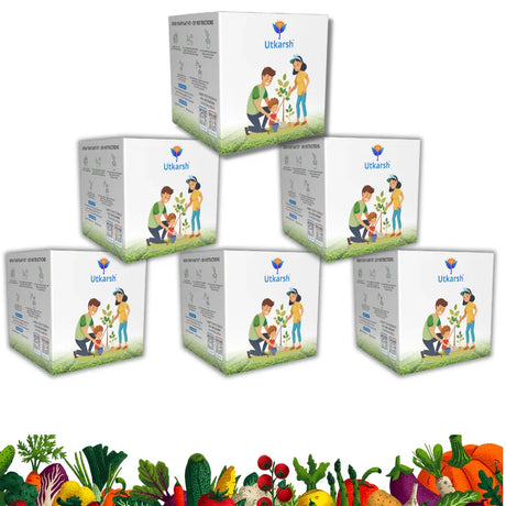 Seed Starter DIY Grow Kit with Gift Bags | Best Eco-Friendly Return Gift Ideas for Kids & Beginners | Easy to Grow it Yourself Gardening Set for Home & Kitchen Garden | Pack of 6 - Utkarsh Agrochem Pvt ltd. 