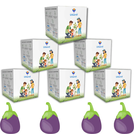 Seed Starter DIY Grow Kit with Gift Bags | Best Eco-Friendly Return Gift Ideas for Kids & Beginners | Easy to Grow it Yourself Gardening Set for Home & Kitchen Garden | Pack of 6 - Utkarsh Agrochem Pvt ltd. 
