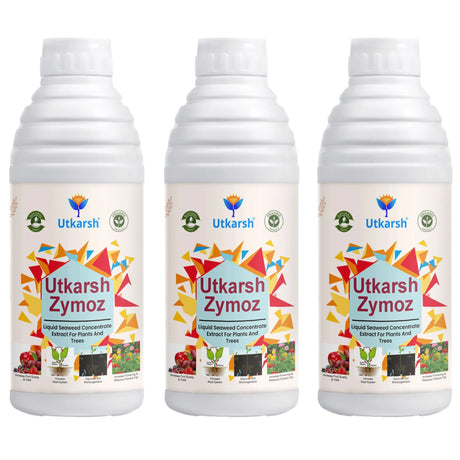 Liquid Seaweed Concentrate Extract, Fertilizer for Plants Home Garden and Trees, Biostimulant - Zymoz - Utkarsh Agrochem Pvt ltd. 